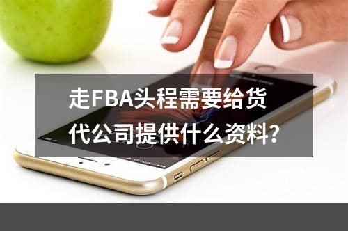 走FBA头程需要给货代公司提供什么资料？