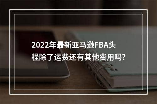 2022年最新亚马逊FBA头程除了运费还有其他费用吗？