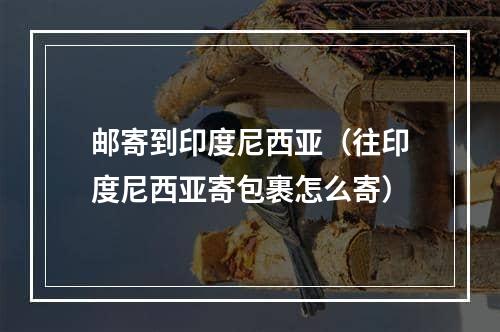 邮寄到印度尼西亚（往印度尼西亚寄包裹怎么寄）