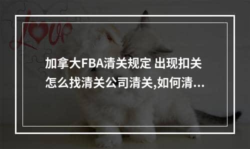 加拿大FBA清关规定 出现扣关怎么找清关公司清关,如何清关fba