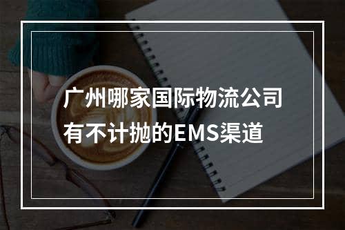 广州哪家国际物流公司有不计抛的EMS渠道