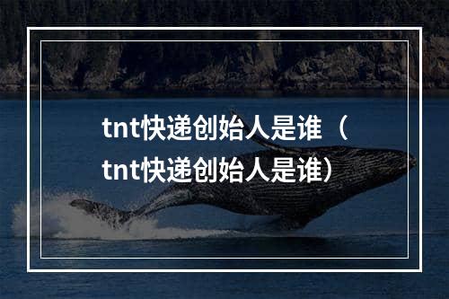 tnt快递创始人是谁（tnt快递创始人是谁）