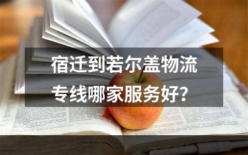 宿迁到若尔盖物流专线哪家服务好？