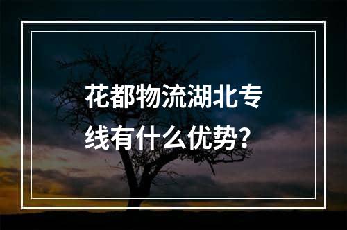 花都物流湖北专线有什么优势？