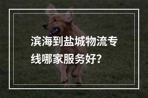 滨海到盐城物流专线哪家服务好？