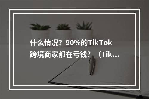 什么情况？90%的TikTok跨境商家都在亏钱？（TikTok 出海的中国卖家是亏本赚吆喝吗）