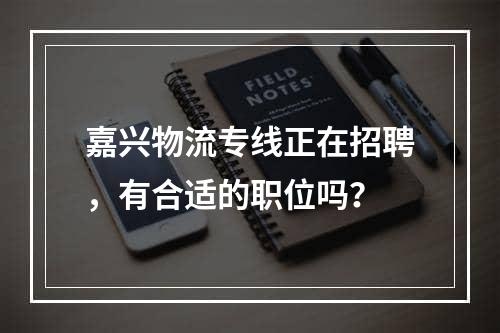 嘉兴物流专线正在招聘，有合适的职位吗？