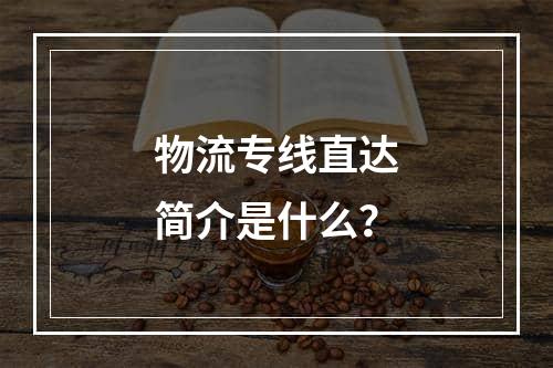 物流专线直达简介是什么？