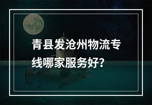 青县发沧州物流专线哪家服务好？