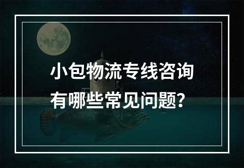 小包物流专线咨询有哪些常见问题？