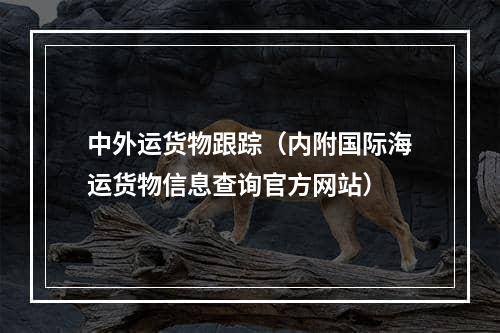 中外运货物跟踪（内附国际海运货物信息查询官方网站）