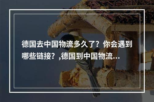 德国去中国物流多久了？你会遇到哪些链接？,德国到中国物流要多久？会经历哪些环节？