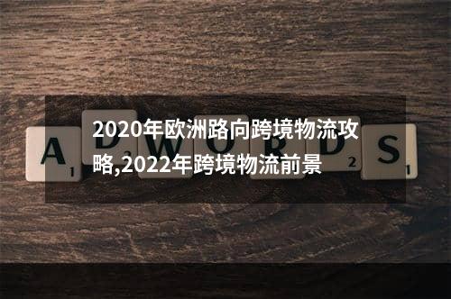 2020年欧洲路向跨境物流攻略,2022年跨境物流前景