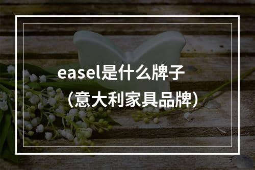 easel是什么牌子（意大利家具品牌）