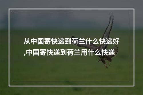 从中国寄快递到荷兰什么快递好,中国寄快递到荷兰用什么快递