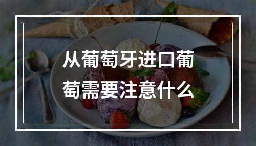 从葡萄牙进口葡萄需要注意什么