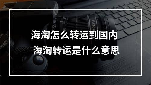 海淘怎么转运到国内  海淘转运是什么意思