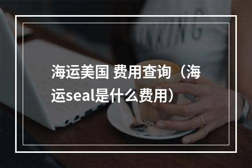 海运美国 费用查询（海运seal是什么费用）