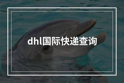 dhl国际快递查询