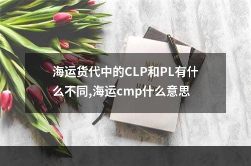 海运货代中的CLP和PL有什么不同,海运cmp什么意思