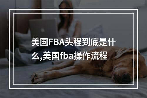 美国FBA头程到底是什么,美国fba操作流程