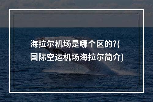 海拉尔机场是哪个区的?(国际空运机场海拉尔简介)