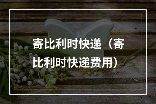 寄比利时快递（寄比利时快递费用）