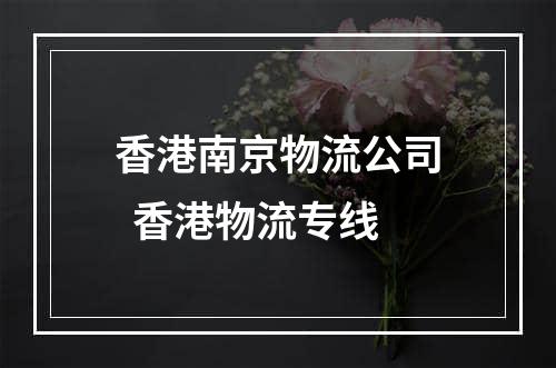 香港南京物流公司  香港物流专线