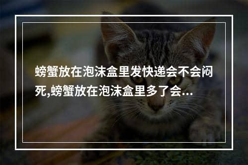 螃蟹放在泡沫盒里发快递会不会闷死,螃蟹放在泡沫盒里多了会闷死吗