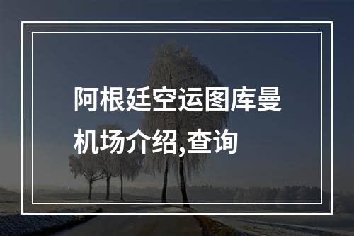 阿根廷空运图库曼机场介绍,查询