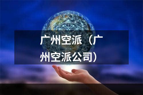 广州空派（广州空派公司）