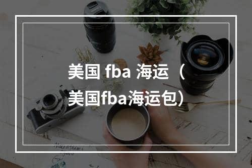 美国 fba 海运（美国fba海运包）