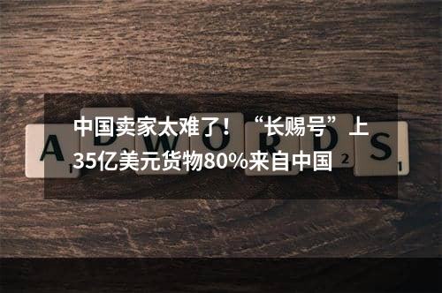 中国卖家太难了！“长赐号”上35亿美元货物80%来自中国