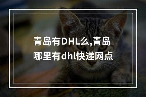 青岛有DHL么,青岛哪里有dhl快递网点