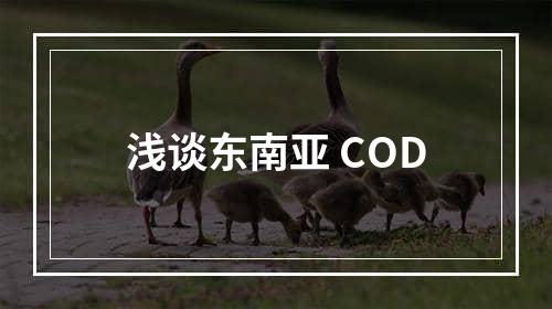 浅谈东南亚 COD