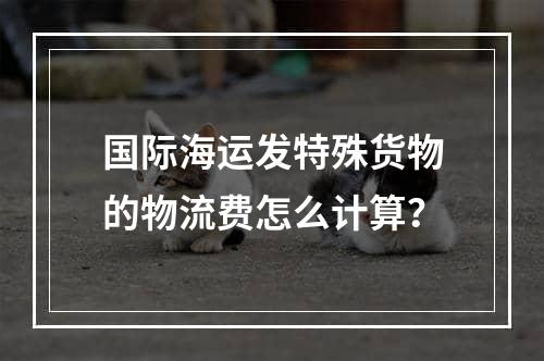 国际海运发特殊货物的物流费怎么计算？