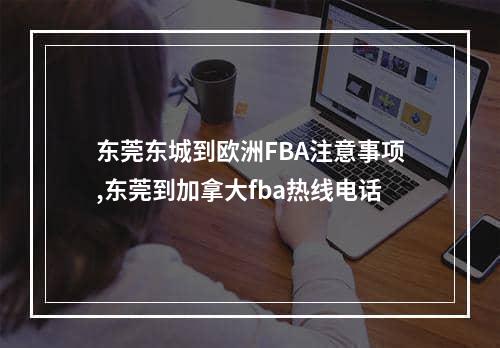 东莞东城到欧洲FBA注意事项,东莞到加拿大fba热线电话