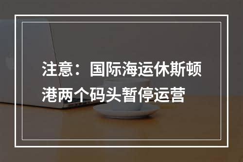 注意：国际海运休斯顿港两个码头暂停运营