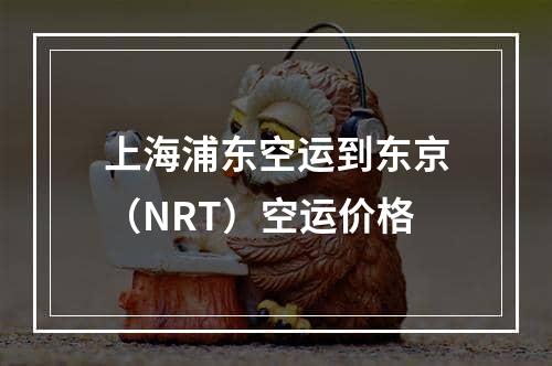 上海浦东空运到东京（NRT）空运价格