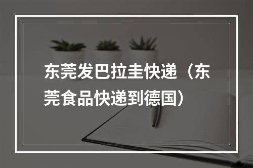 东莞发巴拉圭快递（东莞食品快递到德国）