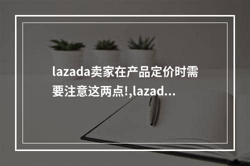 lazada卖家在产品定价时需要注意这两点!,lazada的流量来源有哪些我来告诉你