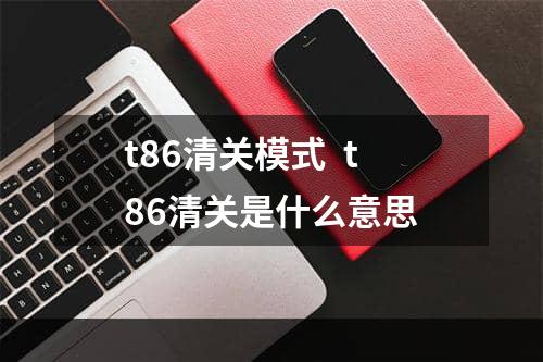 t86清关模式  t86清关是什么意思