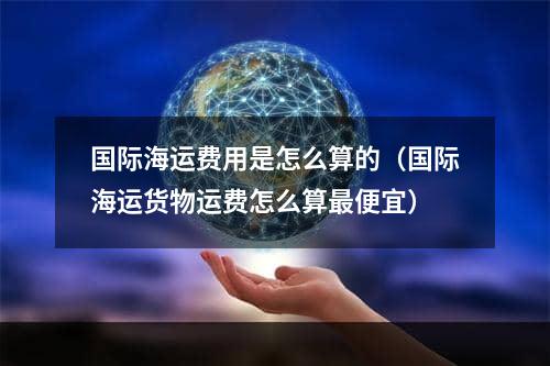 国际海运费用是怎么算的（国际海运货物运费怎么算最便宜）