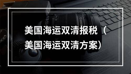 美国海运双清报税（美国海运双清方案）