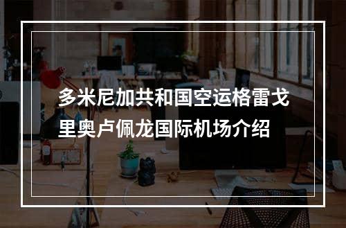 多米尼加共和国空运格雷戈里奥卢佩龙国际机场介绍