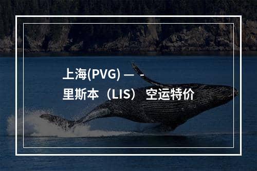 上海(PVG) —  - 里斯本（LIS） 空运特价