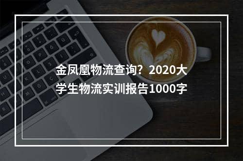 金凤凰物流查询？2020大学生物流实训报告1000字