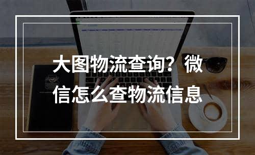 大图物流查询？微信怎么查物流信息