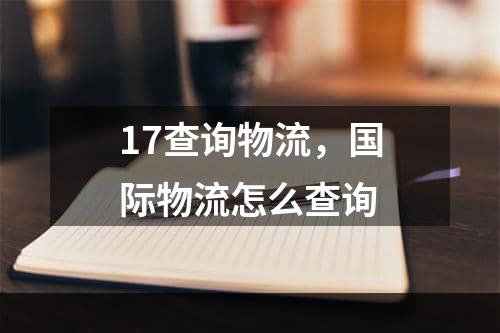 17查询物流，国际物流怎么查询