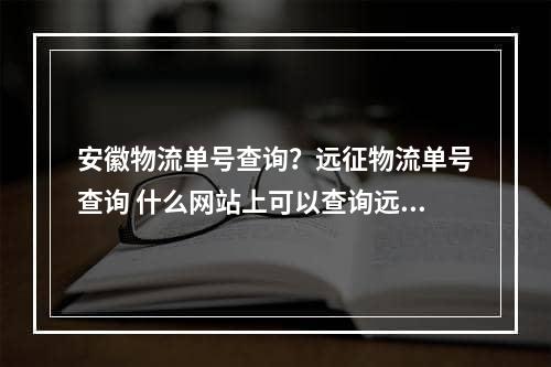 安徽物流单号查询？远征物流单号查询 什么网站上可以查询远征物流单号啊